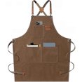thumbnail image 1 of JJKBVCLO Chef Aprons For Men Women With Large Pockets Canvas Back Heavy Duty Adjustable Work Apron, 1 of 1