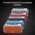 thumbnail image 3 of Gwong Electrónica Altavoz inalámbrico portátil de 360 ​​grados estéreo con energía solar con energía solar FM Radio Bluetooth compatible con Bluetooth 5.0 Caja de sonido para exteriores, 3 of 6