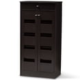 thumbnail image 1 of Bowery Hill Contemporary Shoe Cabinet in Wenge Brown, 1 of 6