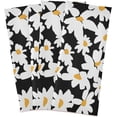 thumbnail image 2 of SKYSONIC Kitchen Dish & Tea Towel White Daisy in Black Reusable Cloths for Cooking and Drying Dishes for Home Kitchen Cleaning, 28x18in-1PC, 2 of 7
