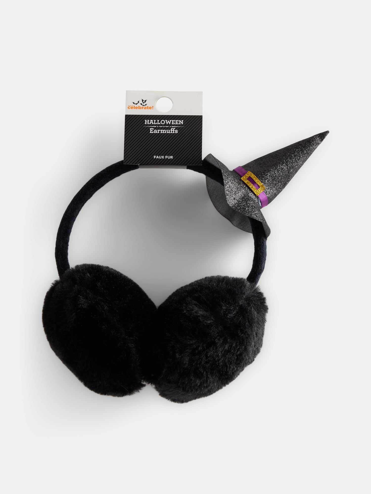 Halloween Women’s Bat Earmuffs from Way to Celebrate, Black