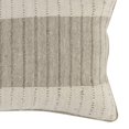 thumbnail image 4 of 14  x 26 Lumbar Accent Throw Pillow Yarn Dyed Woven Striped Design Beige - Saltoro Sherpi, 4 of 5
