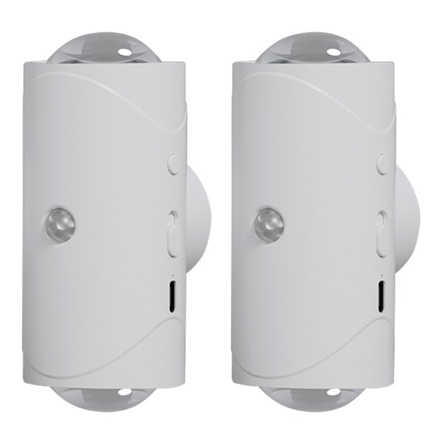 Pared Minimalista 2 Piezas Del Sensor para Interiores Al Aire Libre (a)