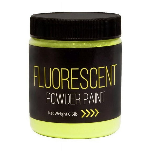 Richeson Powder Tempera Paint - Fluorescent Yellow, 1/2 lb Jar