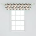 thumbnail image 2 of Ambesonne Cat Valance Pack of 2, Hipster Nerd Characters, 54"X12", Multicolor, 2 of 4