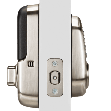 Yale - Assure Replacement Deadbolt with Keypad/Key Access - Satin Nickel