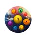 thumbnail image 1 of Belita Amy Planet Shiatsu Bubble Music Descompresión Juguete Squeeze// kaili Sencillez, 1 of 4