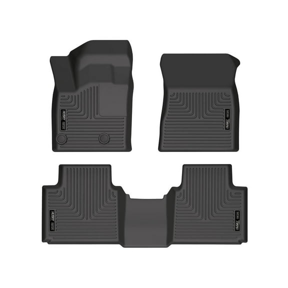 Husky Liners 95191 Weatherbeater Floor Mats Fit 2022-2025 Mitsubishi Outlander 2.5L L4 excl. PHEV Front/2nd Row Liners 3pc Black