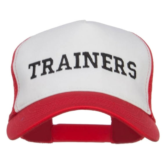 Ash Ketchum Trainers Embroidered Mesh Cap - White Red OSFM