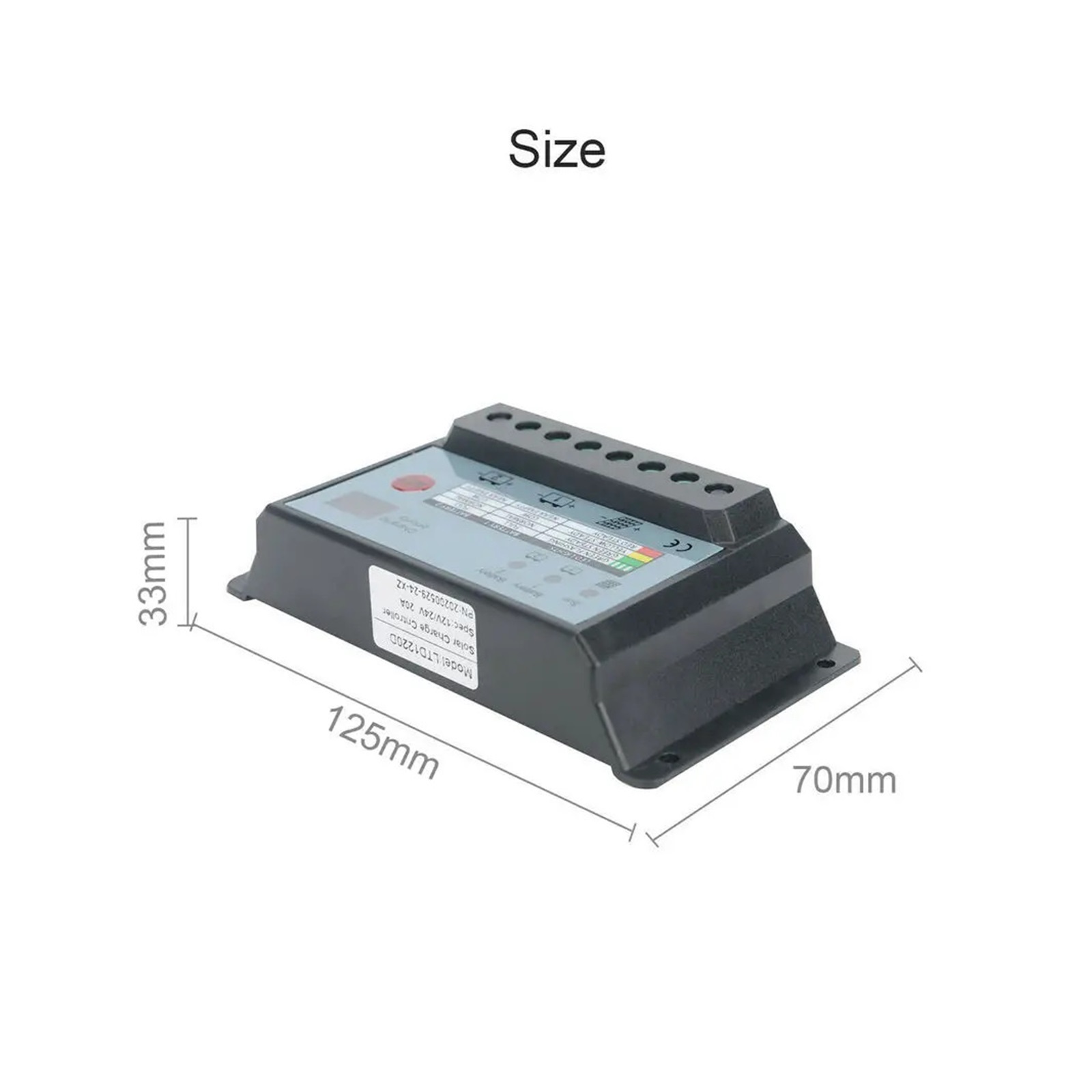 20a Solar Panel Dual Battery Regulator Mppt Charge Controller For 12v/24v Batteries With Lcd Displaying Running Status