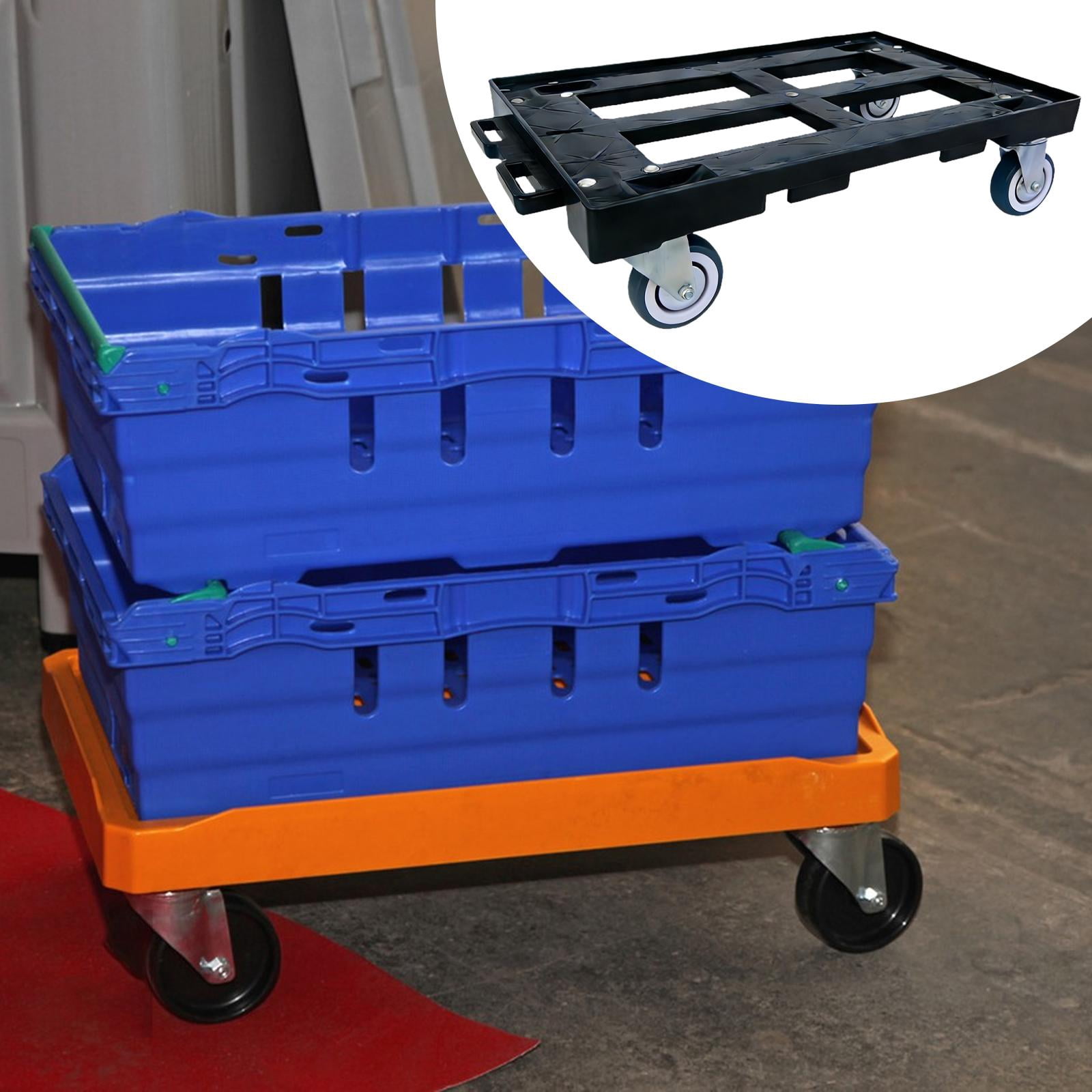 JISADER Furniture Dolly Sturdy Multupurpose Creative Heavy Duty Furniture Mover Tool Black 3inch wheels