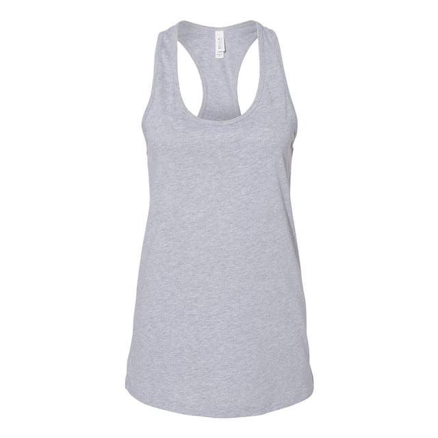 Bella Canvas Womens Jersey Racerback Tank, S, Athletic Heather