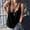 Black, variant on USSUMA Camisole Tops for Women Workout Tops for Women Fashion Women Sexy Summer Solid Round-Neck Sleeveless Casual Camis Tank Top Up to 45% Off Womens Tops Solidcolor