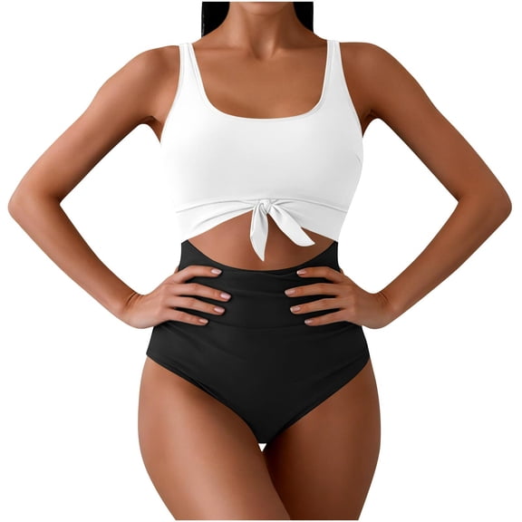Xucatan Women's Skirted One Piece Swimsuit Tummy Control Swim Dress with Built in Bottoms, Modest Bathing Suit Full Coverage Swimwear Long Torso Fit Plus Size Summer Beach Vacation Gift