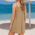 thumbnail image 2 of TaTaai Women's Sleeveless Camisole Dress with Round Neck, Solid Color, and Casual Comfortable Fit for Summer Gift, 2 of 5