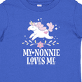 thumbnail image 4 of Inktastic Nonnie Loves Me Granddaughter Unicorn Girls Baby T-Shirt, 4 of 5