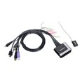 thumbnail image 1 of IOGEAR 2-Port HDMI Cable KVM Switch with Audio GCS62HU - KVM / audio / USB switch - 2 x KVM / audio / USB - 1 local user - desktop, 1 of 3