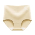 thumbnail image 2 of High Waisted Underwear Women Women's Large Size High Waist Panties Fashionable Women's Panties Underwear Women Pack Thong Yellow XXL, 2 of 3