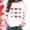 Watermelon Red, variant on Dolkfu Womens Valentine's Day Sweatshirt Red Graphic Heart Print Sweatshirts Oversized Pullover Crewneck Womens Tops L