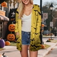 thumbnail image 5 of Towmus Womens Halloween Cardigan Casual Long Sleeve Fall Open Front Clothes Cardigan Sweaters Outwear, 5 of 6