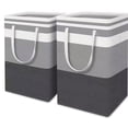 thumbnail image 1 of Bolsa de almacenamiento de tela transfronteriza de Amazon Cesta de almacenamiento de tela Cesta de ropa sucia plegable Ropa sucia a rayas Edredón de algodón Mudanza, 1 of 5