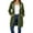 Army Green, variant on Women's Oversized Zip Up Hooded Sweatshirt, Soft Light Long Sleeve Casual Jacket With Side Pockets, Autumn Daily Fashion Outerwear,Orange S