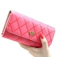 thumbnail image 3 of VISLAND Wallet Of Women Quilted Crown Clutch Long Purse Faux Leather Wallet Card Holder Handbag, 3 of 3