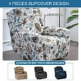 thumbnail image 4 of Recliner Slipcovers -Pieces Lazyboy Recliner Covers Recliner Couch Covers Recliner Chair Cover Non Slip Reclining Slipcovers with Storage Pockets Furniture Protector for Living Room, 4 of 8