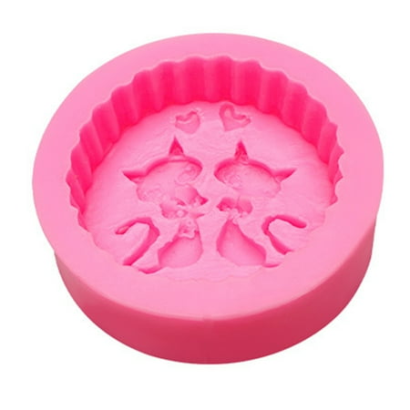 

HIABIO Silicone Snowflake/for Cat Mould Making Candy Soap Cupcake Topper for Kitchen Ba