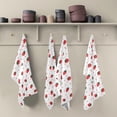 thumbnail image 4 of Kitchen Dish Towels, Red Strawberry Kitchen Towels Set of 4 Super Soft Absorbent Dish Towels Set Microfiber Polyester Kitchen Dish Cloths Decorative Tea Towels, 28"x18", 4 of 7