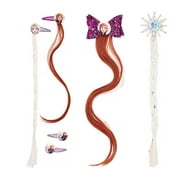 ($21 Value) Disney Frozen 2 Faux Hair Clips Gift Set, Anna & Elsa