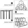 thumbnail image 3 of unbranded Red Wine Rack Hexagonal Honeycomb Metal Stand Freestanding Black Wine Bottle Holder for Home, 3 of 6