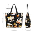 thumbnail image 5 of Easygdp Cat Skulls and Flowers Tote Bags for Women,Women Travel Shoulder Bags Handbags，Big Capacity Shopping Work Bag, 5 of 8