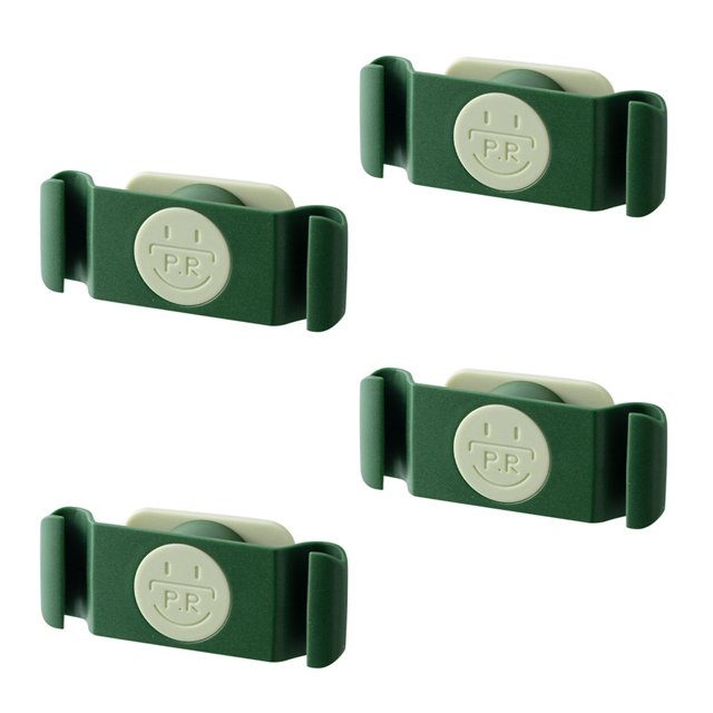 Yuarrent Paquete de 4 organizadores de cables de pared autoadhesivos para auriculares, soporte para cables de teclado, enrollador de cables de Electrodomésticos Verde Yuarrent HA062807-01