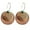 #01, variant on Turquoise Metal Mesh Filigree Circle Round Wood Hoop Earrings Dangle Jewelry New