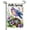 design-2, variant on Cute Fox and Floral Garden Flags 12×18 Inch Double Sided Decorative Yard Banner Seasonal Flag for Outdoor Outside Decor