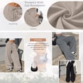 thumbnail image 3 of SUNBS Wide Leg Sweatpants for Women High Waisted Drawstring Sweat Pants With Big Patch Pockets., 3 of 9
