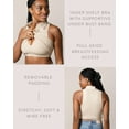 thumbnail image 4 of Kindred Bravely Sublime Collared Maternity & Nursing Longline Bra Top | Oatmeal Heather, 4 of 6