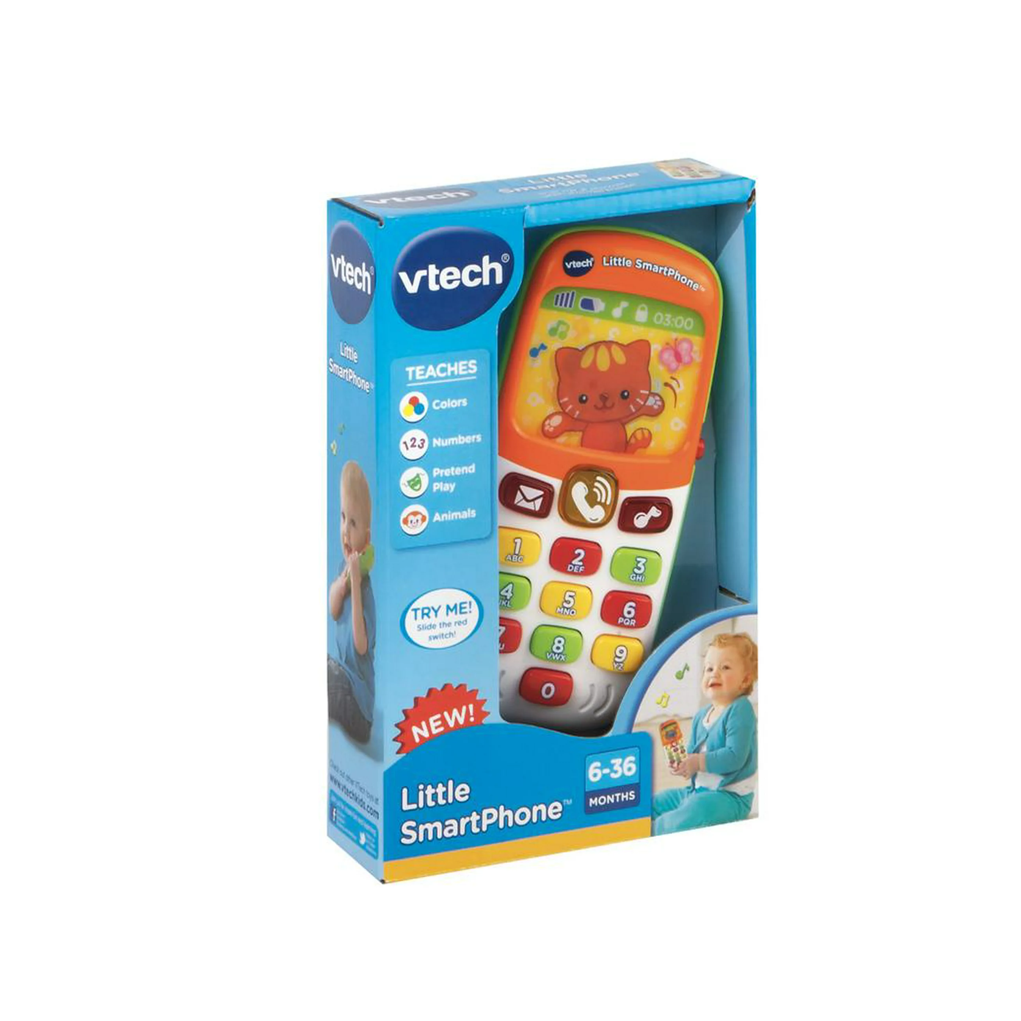 VTech Little SmartPhone Baby Toy, 6-36 Months, Teaches Numbers, Colors,  Walmart Exclusive