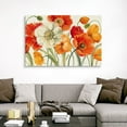 thumbnail image 4 of Great Big Canvas "Poppies Melody I"  by Lisa Audit Burgundy Peach Traditional  Wrapped Canvas Print Wall Artwork, 4 of 7