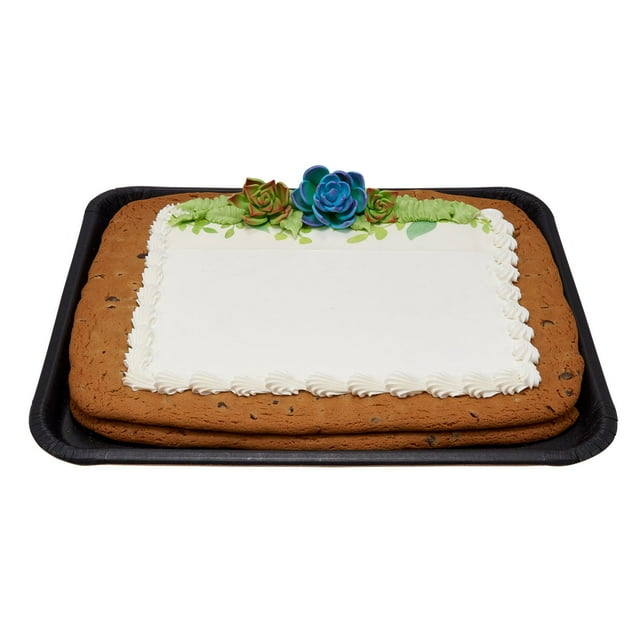Succulents with Texture Half Sheet Cookie Cake