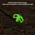 thumbnail image 4 of NIBOLOG 25cm Tent Stake Grow in The Dark Heavy Duty Sharp Tip Dual Holes Lightweight Canopy Windproof Ground Nail Peg Camping Accessories, 4 of 8