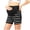 Black, variant on Zulora Pregnancy Maternity Shorts High Waist Over Belly Ribbed Striped Casual Pocket Summer Shorts For Pregnant Women
