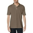thumbnail image 2 of TQWQT Green Polo Shirt Woman Short Sleeve Button Down Collared Shirts Casual Loose Plain Tshrits Business Classic Blouses Summer Tops S, 2 of 4