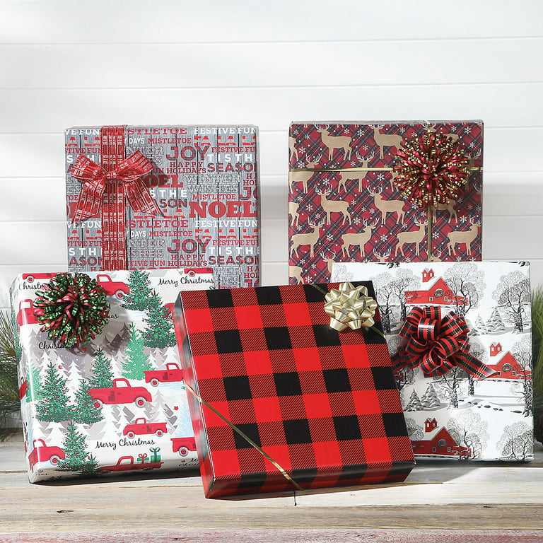 Jumbo Gift Wrap - Red Paper