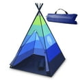 thumbnail image 5 of USA Toyz Teepee Tent - Indoor & Outdoor Portable Polyester Kids & Child Play Tent for Ages 3+ (Blue), 5 of 6