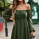 thumbnail image 3 of Vestido de manga larga elegante para mujer, vestido corto de gasa, mini vestidos de fiesta, 3 of 6
