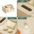 thumbnail image 4 of WRKEKC Clearance Large Floating-Cover Tissue Box with Shelf Function, Multi-Purpose Organizer for Small Items, Sturdy Plastic Bathroom or Kitchen Storage, 4 of 6
