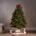thumbnail image 2 of Noble House 4.5-foot Norway Spruce Pre-Lit Clear String Light Hinged Artificial Christmas Tree, 2 of 5
