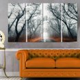 thumbnail image 1 of Design Art Mystic Road in Forest Landscape Photo Canvas Print, 1 of 3